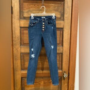 Maurices Dark Blue High-Rise Jeans